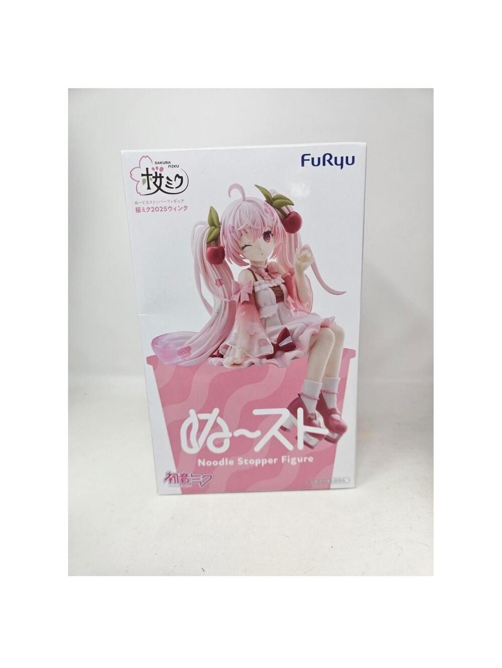 FuRyu Sakura Miku Noodle Stopper Figure Pink New 2025 Wink Version US Sell
